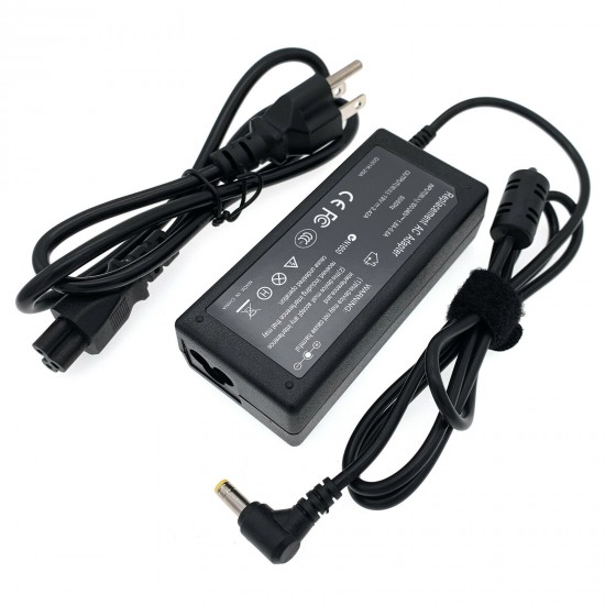 AC Adapter Charger Power for Lenovo IdeaPad G530 G550 G555 G560 Y450 Y530 Y470 - 19V 3.42A 65W 5.5x2.5mm