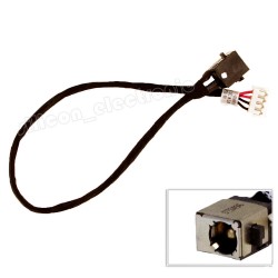 DC Power Jack Cable Harness for Toshiba Satellite P55 2DW-G756-BV1F 1417-0089000 - Replacement Charging Port Wire for Laptop