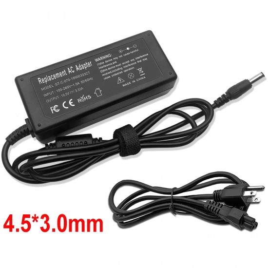 65W Power Supply for HP 15-F009WM 15-D030NR 15-F039WM 15-F023WM 15-F059WM Compatible with Various HP Laptop Models