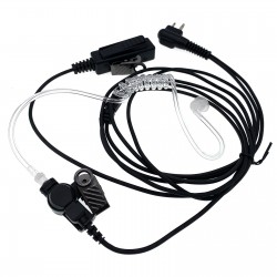 2-Wire Security Surveillance Kit Headset Earpiece for Motorola Radio BPR-40 EP-450