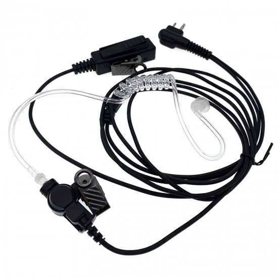 2-Wire Surveillance Earphone Headset with Microphone for Motorola GP CP Radios