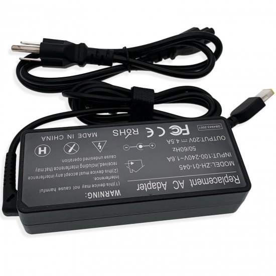 90W 20V 4.5V AC Adapter Power Charger For Lenovo Thinkpad W550S P50S P40 YOGA