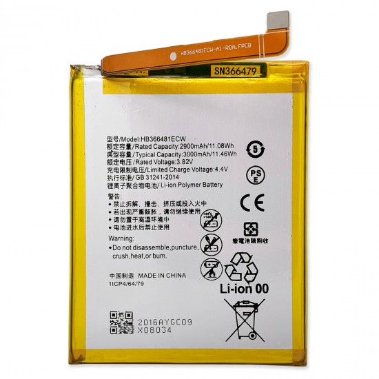 3000mAh Replacement Battery for Huawei P9 Lite VNS-DL00 VNS-L23 Venus HB366481ECW