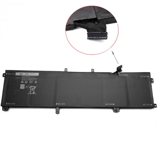 91Wh Battery For Dell XPS 15 9530 Precision M3800 245RR T0TRM H76MV 7D1WJ