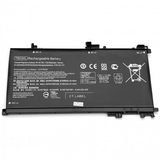 61.6Wh Battery For HP OMEN PC 15-AX008NG 15-AX020TX 15-AX031TX TE03XL 849570-543