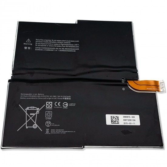 Replacement Battery for Microsoft Surface Pro 3 Model 1631 G3HTA005H 5547mAh 7.6V