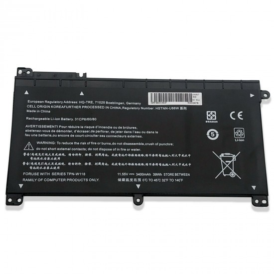 11.55V Replacement Battery Compatible with HP Pavilion x360 13-u013tu 13-u014tu 13-u015tu 13-u016tu