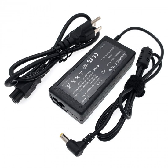 65W AC Adapter Charger Power Supply for Toshiba Satellite C855 C855D Series Laptop - Replacement Power Cord