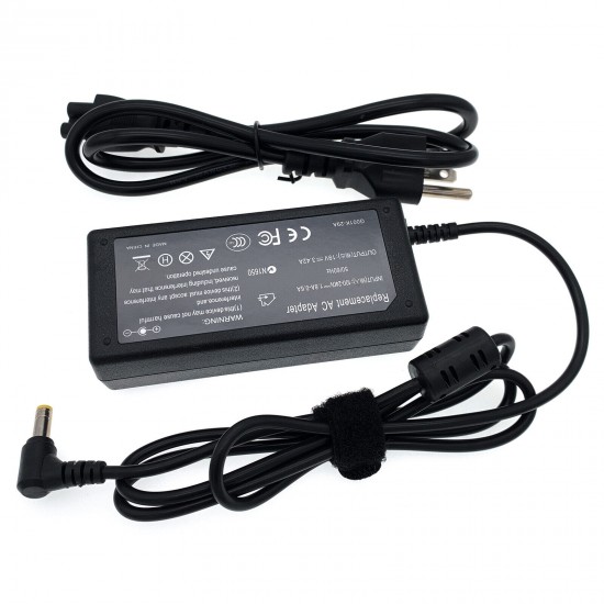 65W AC Adapter Charger Power Supply for Toshiba Satellite C855 C855D Series Laptop - Replacement Power Cord