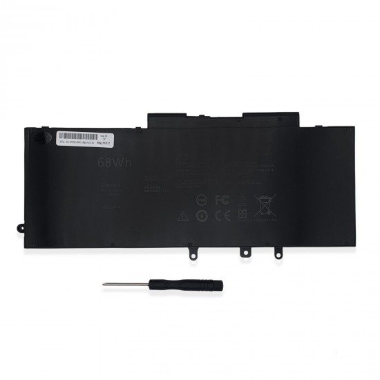 7.6V 68Wh Compatible Battery for Dell Latitude 14 5480 5491 15 5580 5590 5591