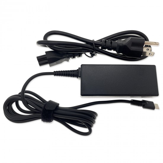 45W AC Power Adapter for HP Chromebook 13 G1, EliteBook Folio G1 Type-C Charger