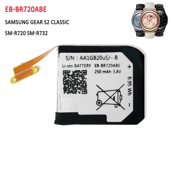 Rechargeable Cell EB-BR720ABE Compatible with Samsung Gear S2 Classic SM-R720 SM-R732