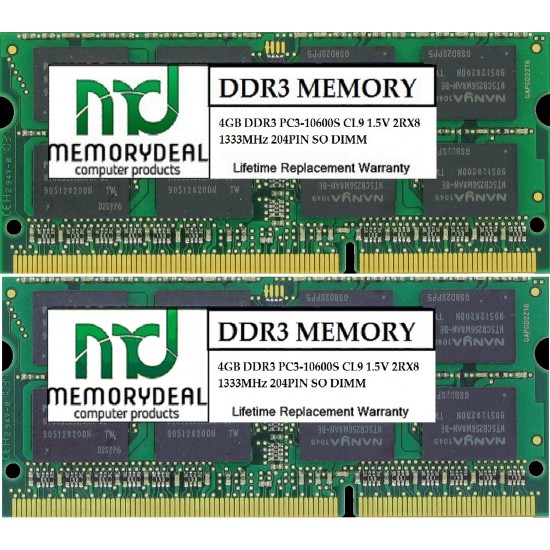 8GB (2X4GB) MEMORY For HP ELITEBOOK 2540P 2740P 8440P 8540P 8440W 8540W 8740W