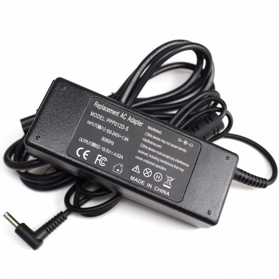 90W 19.5V 4.62A for HP AC Charger 709986-003 753560-004 710413-001 Blue Tip