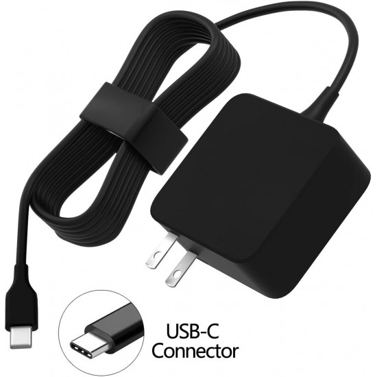 45W USB-C AC Charger For HP Chromebook 11 X360 918337-001 844205-850 Power Mains