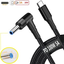 USB C to Laptop DC 4.5mm/HP PD Power Charger Adapter Charging Cable converter