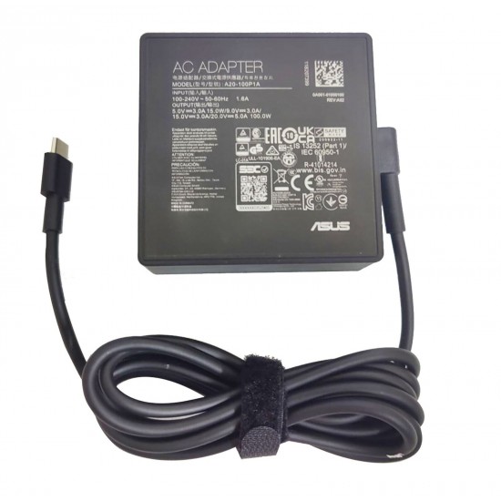 20V 5A 100W Type-C Ac Adapter Charger For ASUS ROG Flow X13 GV301 GV301QH-DS96