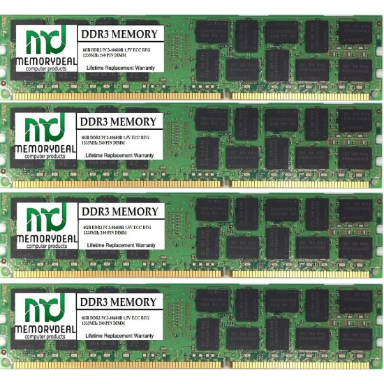 32GB (4X 8GB) DDR3-1333 PC3-10600 Memory RAM For APPLE MAC PRO 5,1 Westmere