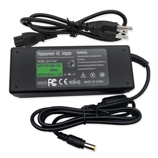 AC Adapter Charger Power Cord For LG 22LJ4540 24LJ4540 28LJ4540 24LF454B LED TV