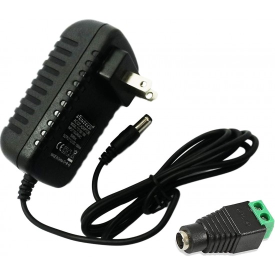 Universal 12V 1.5A 18W AC DC Power Supply Adapter Charger CCTV Camera LED AMP