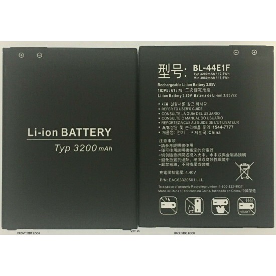 Replacement Battery For LG Stylo 3 Plus TP450 BL-44E1F EAC63320501 3200mAh