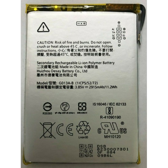 Replacement Battery For Google Pixel 3 G013A-B 2915mAh 11.2Wh