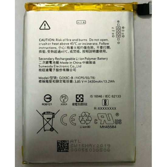 Replacement Battery For Google Pixel 3 XL G013C 3430mAh