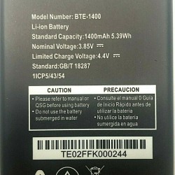 Replacement Battery For Verizon Orbic Journey V RC2200L ANS F30 BTE-1400 1400mA