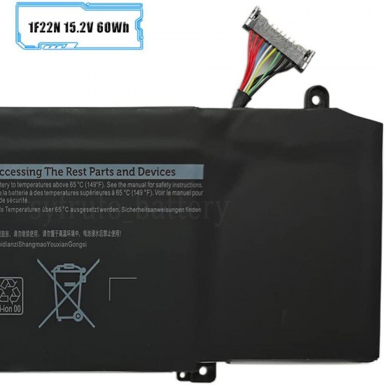 60Wh 15.2V Laptop Battery for Dell G7 7790 7790-5866 7790-5859 7790-5842 7790-5596 7790-5558 7790-5114 7790-4889 7790-4865 7790-4858 7790-4728 7790-1927 7790-1178 7790-1161 7790-1154 7790-1147