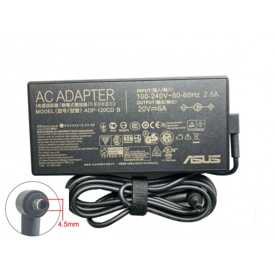 20V 6A 120W AC Adapter Charger For ASUS Zenbook Flip 15 Q528 Q538EI 4.5*3.0mm