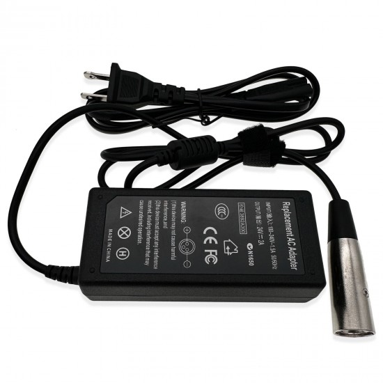 24 Volt 2 Amp Electric Scooter Battery Charger for Go-Go Elite Traveller Plus HD US