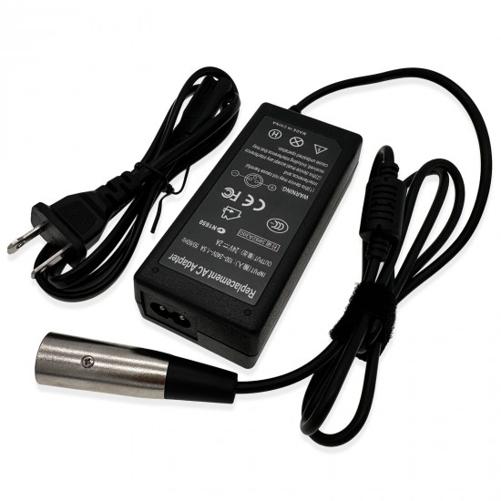 24 Volt 2 Amp Electric Scooter Battery Charger for Go-Go Elite Traveller Plus HD US