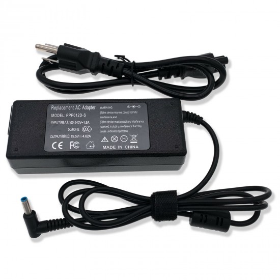 90W AC Power Adapter Charger for HP Pavilion 15-ak010nr N8J97UA, N8J97UAR