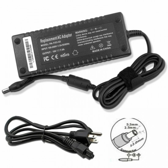 Power Supply for Razer Blade Pro Gaming Laptop - 19V 7.9A 150W - New 2015 Model