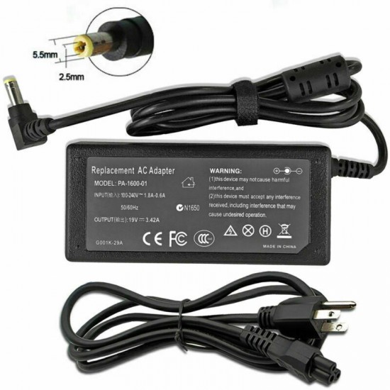 Viewsonic TD2230 VS16453 LED Monitor Power Supply Cord Charger AC Adapter