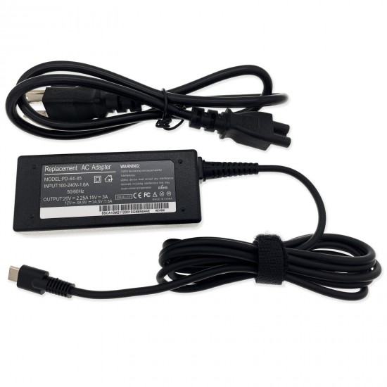 45W USB-C AC Power Supply Adapter Charger for HP Spectre X360 13-AC092MS Laptop