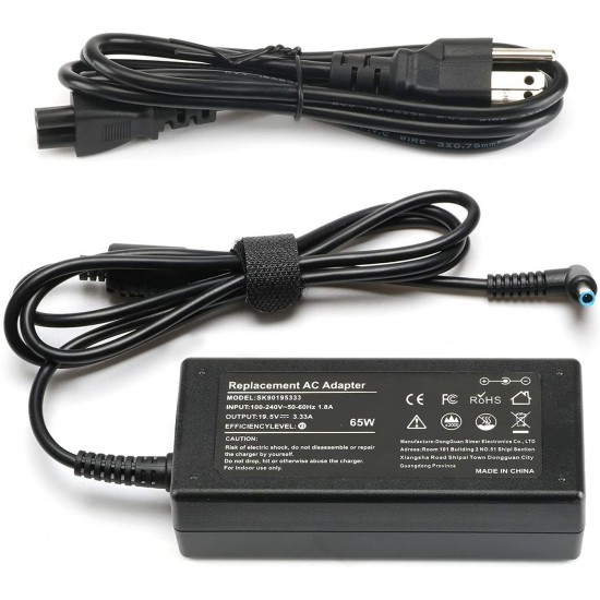 65W AC Adapter Charger blue tip For HP Chromebook 11 13 14 G3 G4 G5 710412-001