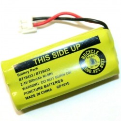 Battery Pack 2.4V 500mAh Ni-MH For Vtech BT18433 / BT28433 Cordless Phone