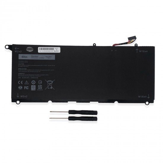 Battery For Dell XPS 13 (9343) (9350) 90V7W JHXPY 5K9CP JD25G 7000mAH 60WH