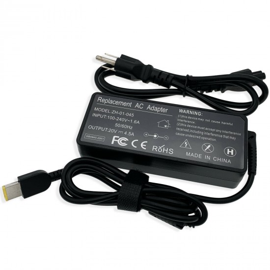 90W AC Adapter Power Supply Compatible with Lenovo Thinkpad T460 T550 T450 T540p