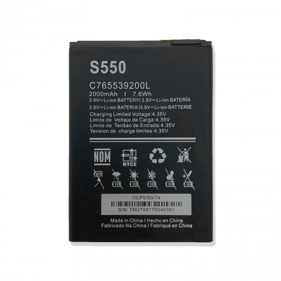 New Li-ion Battery For BLU Studio G2 HD S550Q 2000mAh 3.8V 7.6Wh C765539200L