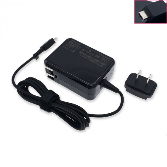 AC Adapter Power Charger for Asus Chromebook C201 C201P C201PA, 12V 2A 24W, Replacement Charging Cable