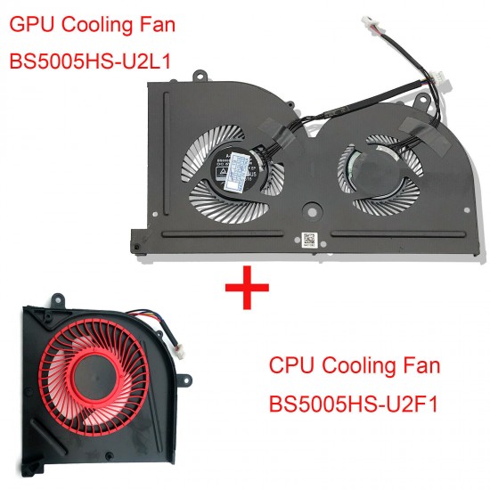 CPU and GPU Cooling Fan for MSI Stealth Pro GS63 GS63VR GS73 GS73VR 6RF 7RF, Cooling System for MSI Gaming Laptops