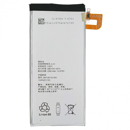 Rechargeable Battery for Blackberry Priv Smartphone STV100-1 STV100 Series HUSV1 RHK211LW