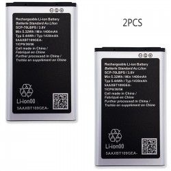 2x Replacement Battery for Verizon Kyocera Cadence S2720 LTE 4G Cell Phone (1430mAh)