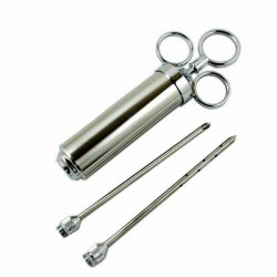 2-Ounce Stainless-Steel Turkey Seasoning Injector with Marinade Needles