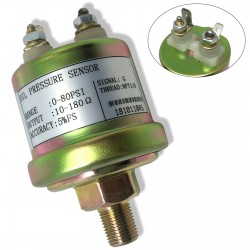 VDO Type Oil Pressure Sender 0-80 psi 10-180 ohms with 16 psi Low Alarm Switch