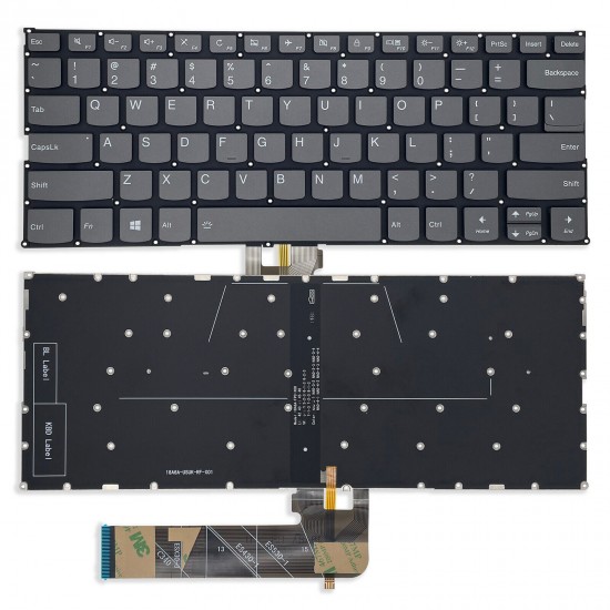 Keyboard Replacement for Lenovo FLEX-14API, FLEX-14IML, FLEX-14IWL - US Backlit Keyboard for Lenovo FLEX-14API, FLEX-14IML, FLEX-14IWL