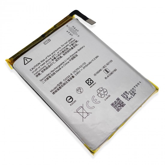 Replacement Battery For Google Pixel 3 G013A-B (1lCP5/52/72) 2915mAh - Genuine Battery for Google Pixel 3, G013A-B, 2915mAh Capacity