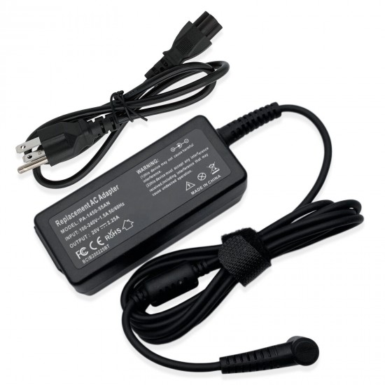 20V 2.25A 45W AC Adapter Charger Power For Lenovo ADLX45NCC3 01FR049 w/ Cord